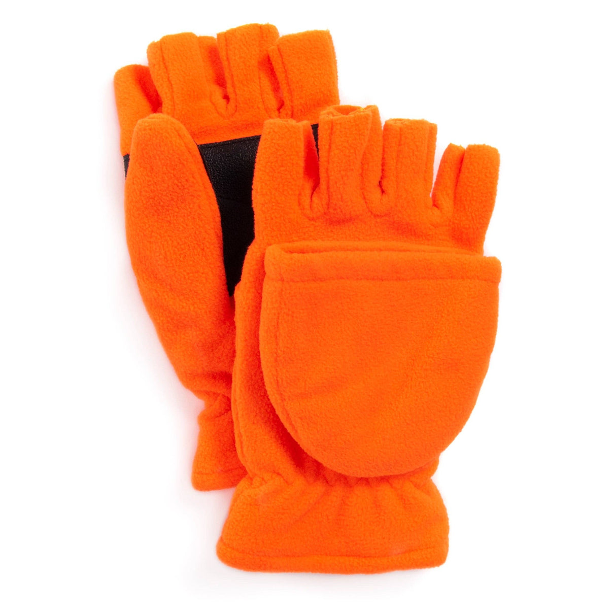 QuietWear Men's Waterproof Fleece Mittens - Blaze Orange