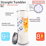 Alpha Printing 20oz Stainless Steel Tumblers-eagle on rocks on lake