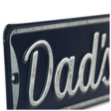 Dad's Garage Embossed Metal Street Sign