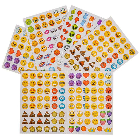 7.5" Emoticon Stickers - LLB Toys