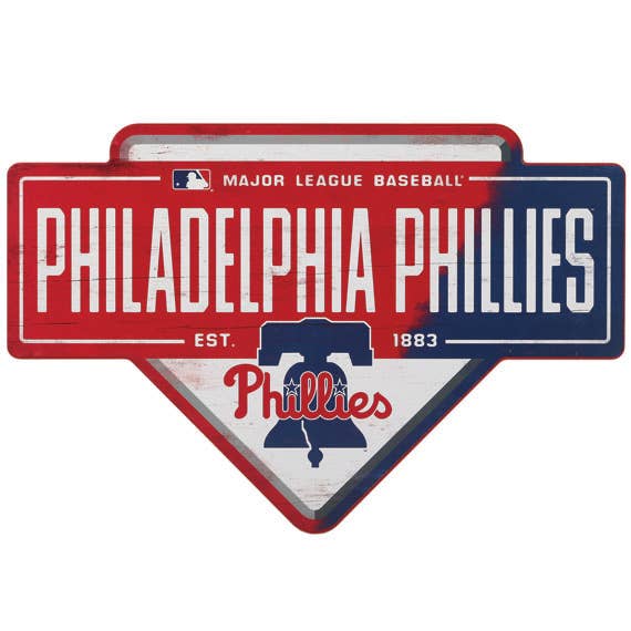 Philadelphia Phillies Baseball Home Plate Wall Decor