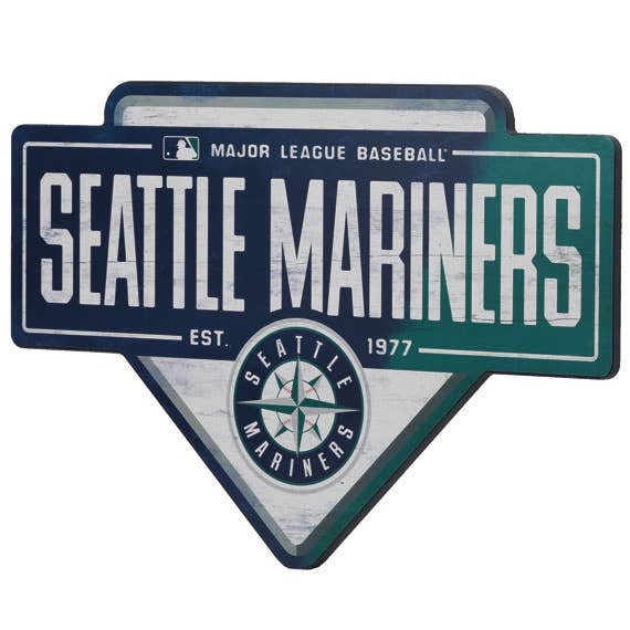 Seattle Mariners Baseball Home Plate Wall Decor