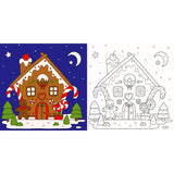 Canvas Paint Set, Gingerbread  Design , 11.8 x 11.8 x 0.67in