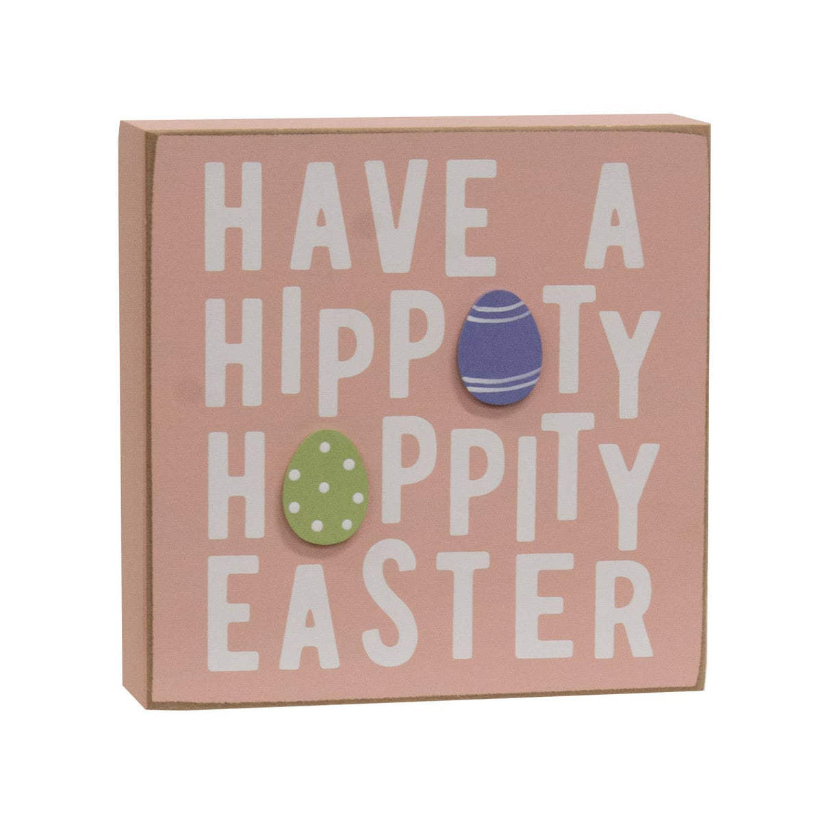 Hoppity Easter & Green Check Chunky Bunny Sitter 2/Set