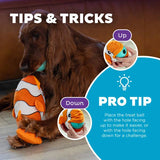 Big Mouthz Clown Fish Dog Puzzle Toy Orange
