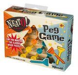 Neato! Classic Wooden Peg Game, Travel Size- Retro Classic