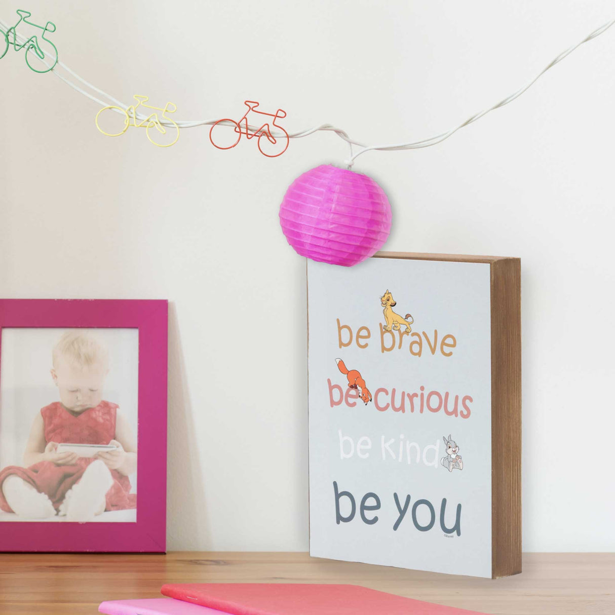 Disney Simba, Tod, & Thumper Be Brave Be You Wood Wall Decor