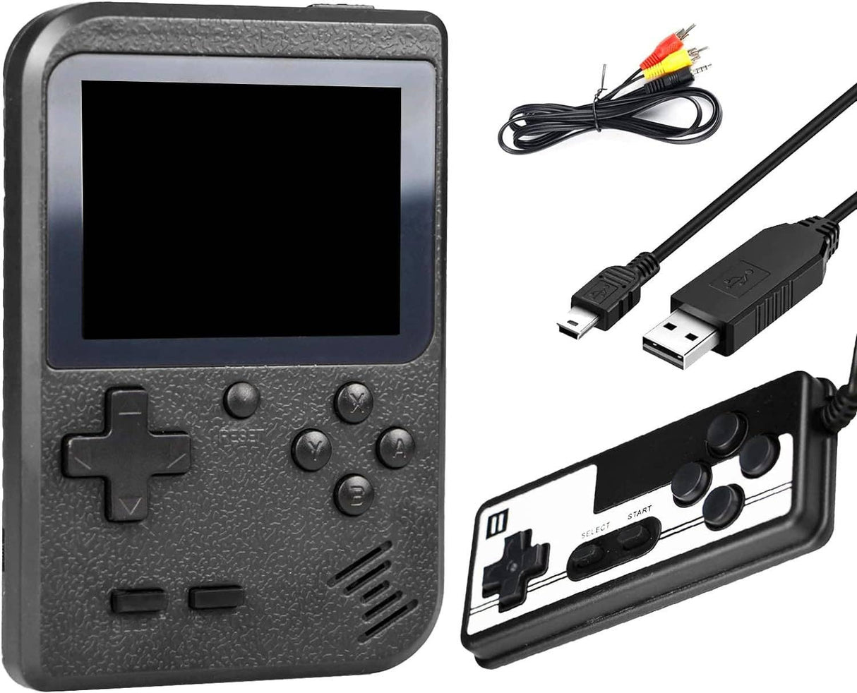 400-In-1 Handheld Game Boy Game Console with 2 Player Controller & TV Connection