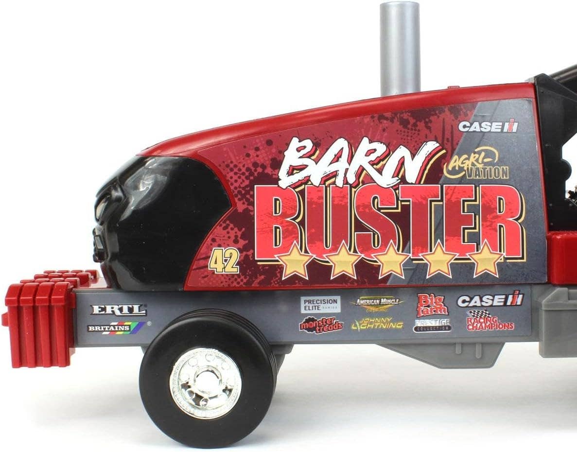 TOMY ERTL 1/16 Big Farm Case IH Barn Buster Pulling Tractor