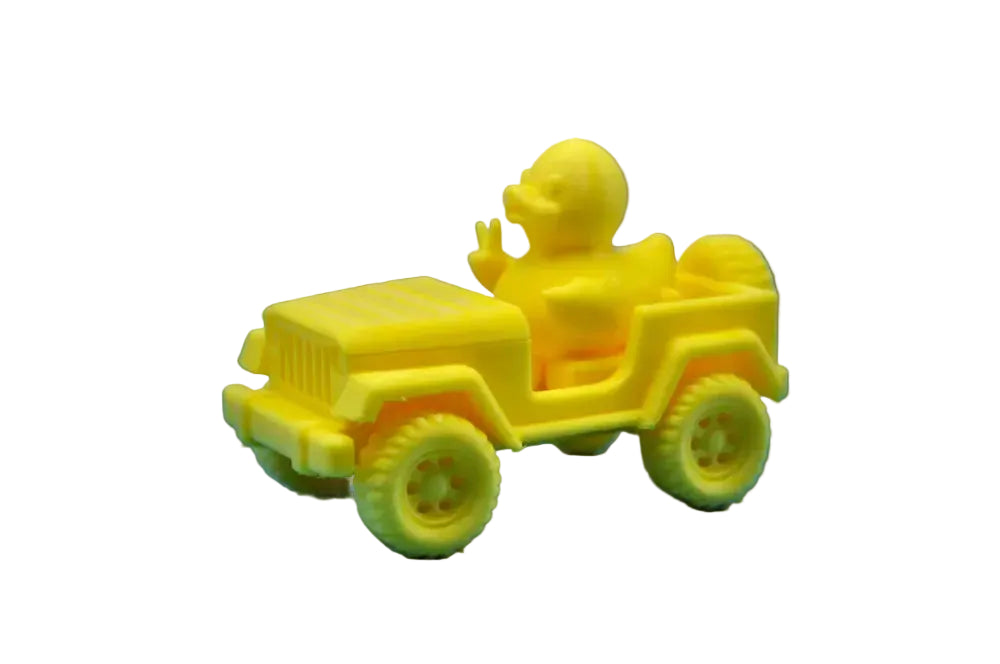 Jeep Peace Sign Duck 3D Printed