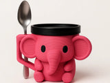 Elephant Pint Ice Cream Holder 3D Printed