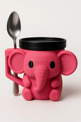 Elephant Pint Ice Cream Holder 3D Printed