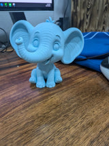 Elephant Bobblehead 3D printed