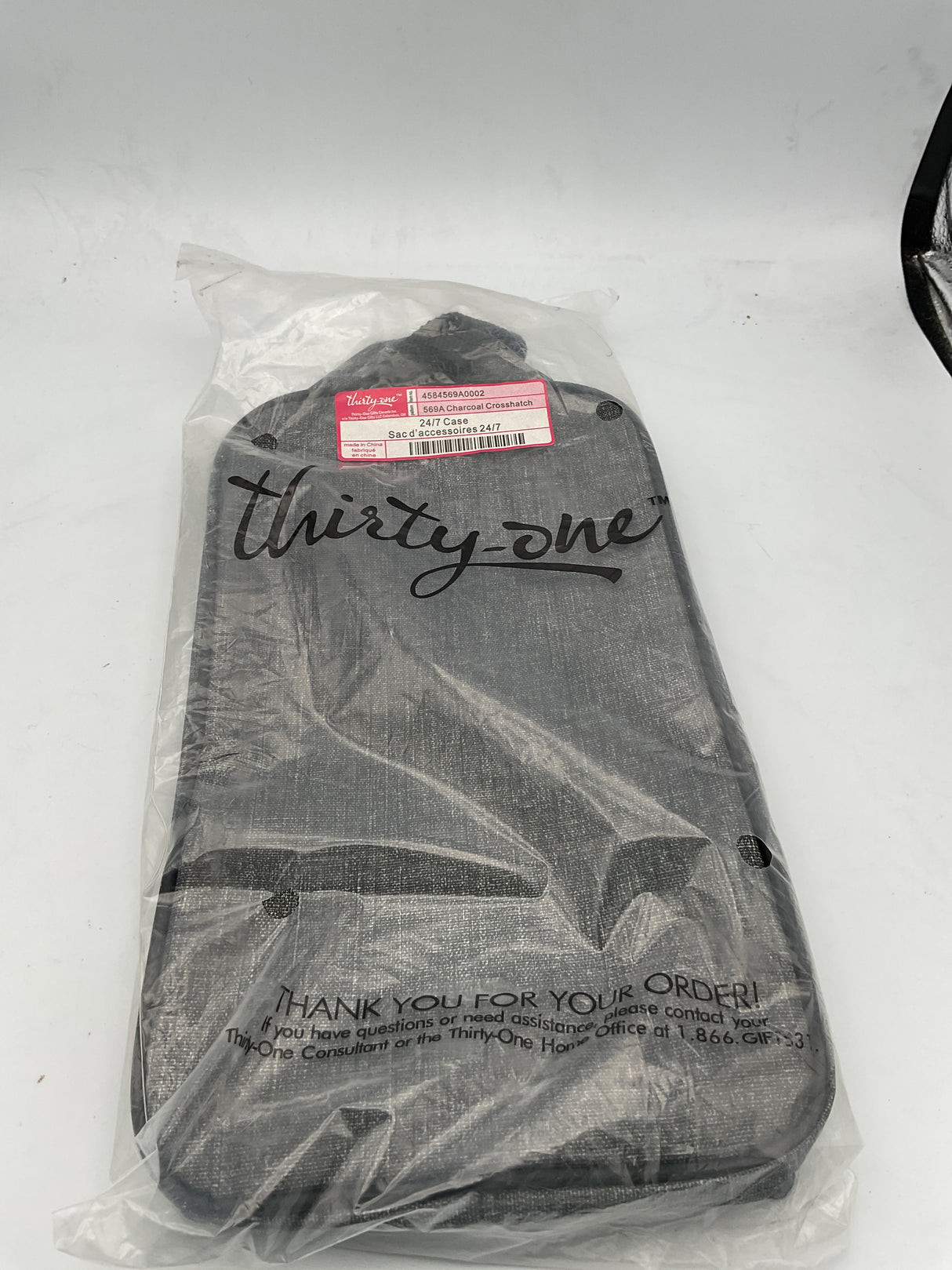 Thirty-One 24/7 Case - Charcoal Crosshatch