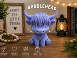 Highland Cow Bobblehead 3D printed