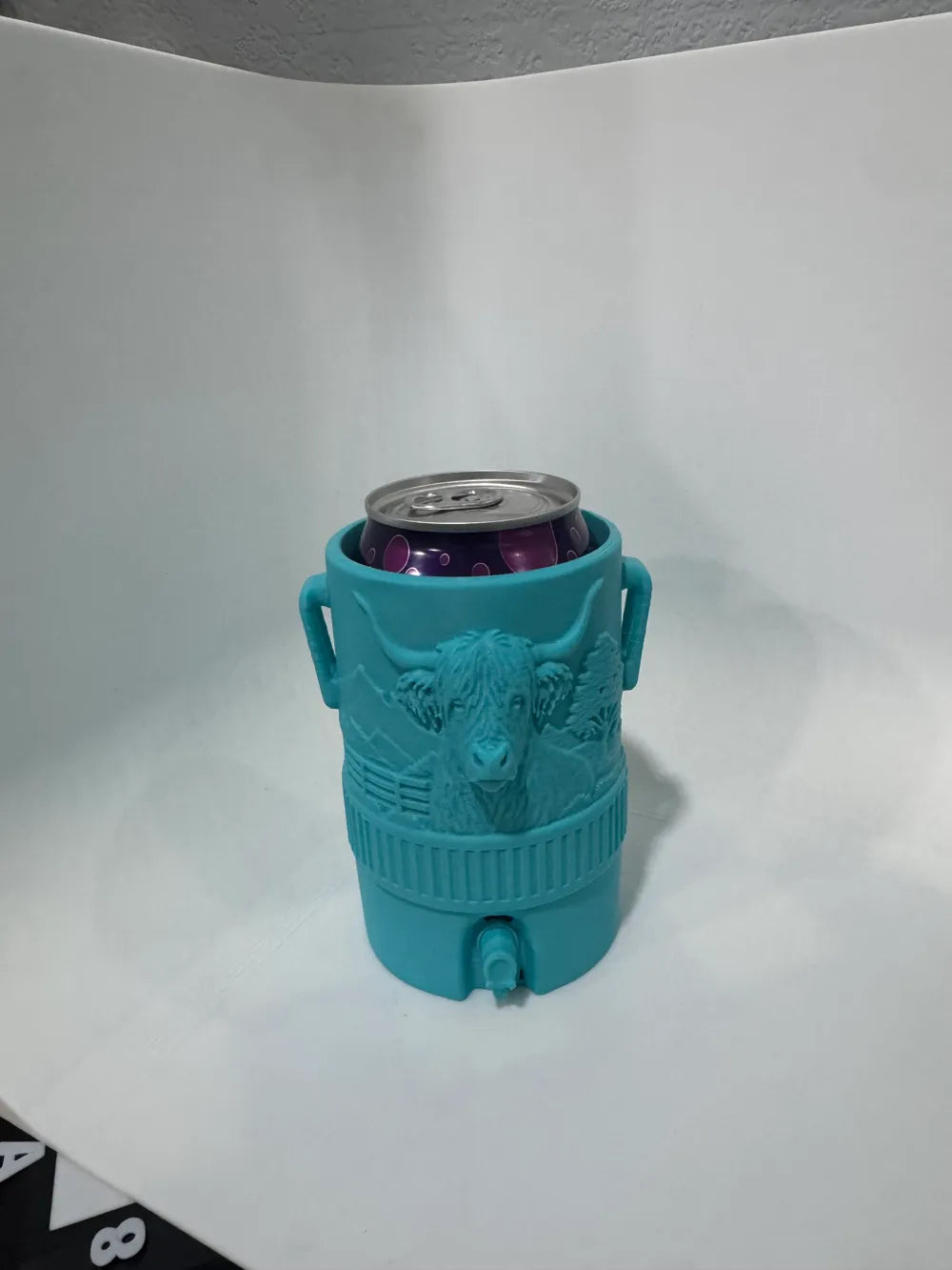 Highland Cow Cooler Can Koozie 3D printed