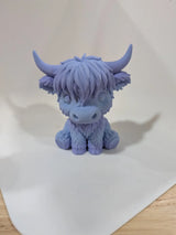 Highland Cow Bobblehead 3D printed