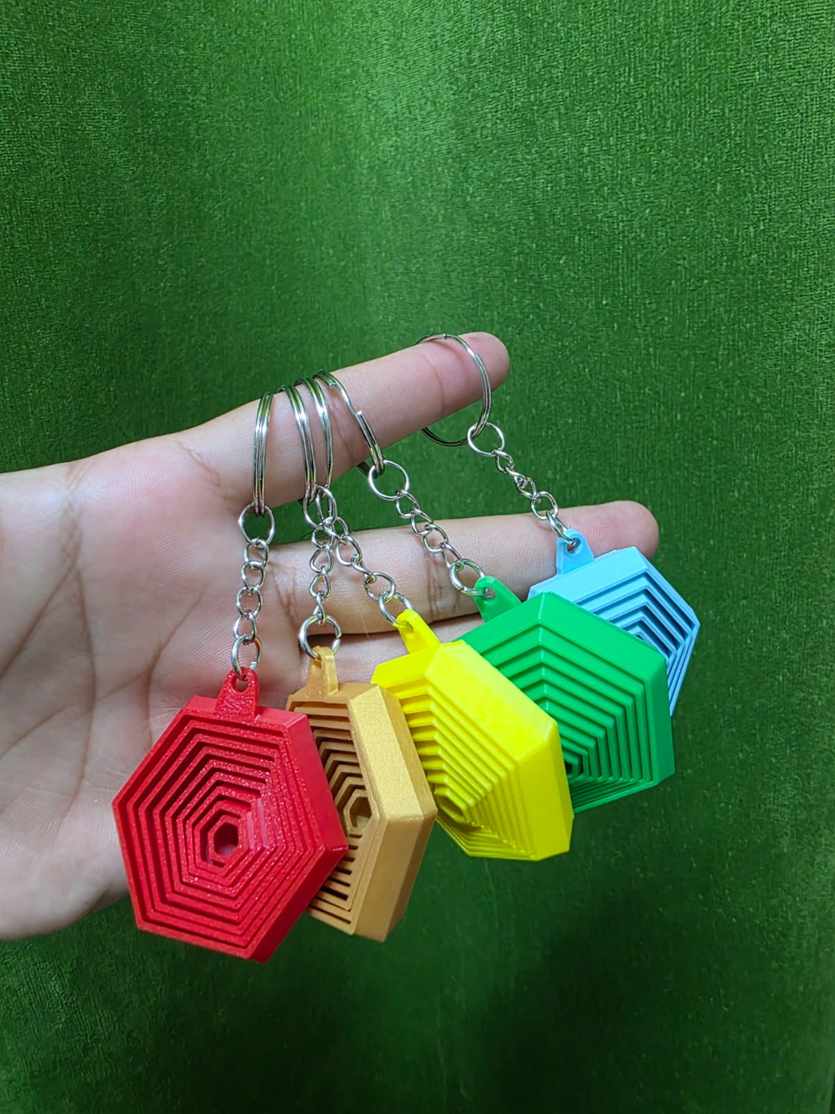 Hexagon Fidget Keychain