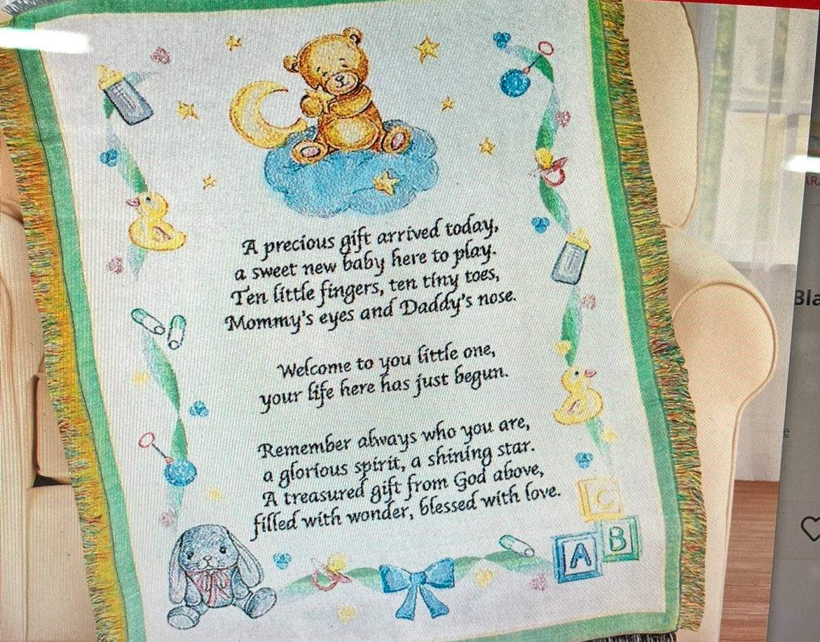 Baby Tapestry Throw Blanket
