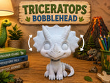 Triceratops Bobblehead 3D printed