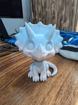 Triceratops Bobblehead 3D printed