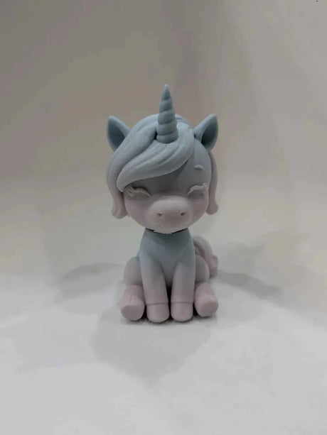 Unicorn Bobblehead 3D printed