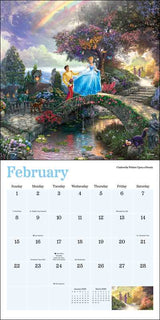 Disney Dreams Collection 2026 Mini Wall Calendar Thomas Kinkade