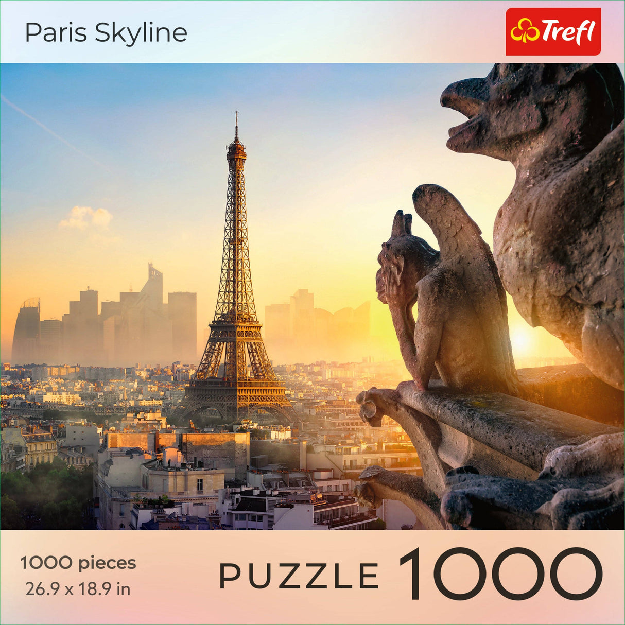 1000 Piece Puzzle - Sunset Paris Skyline