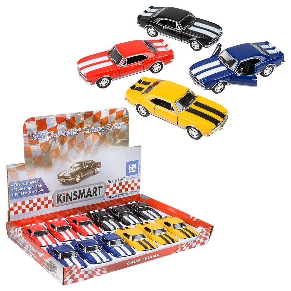 5" Diecast Pull Back 1967 Chevy Camaro Z28