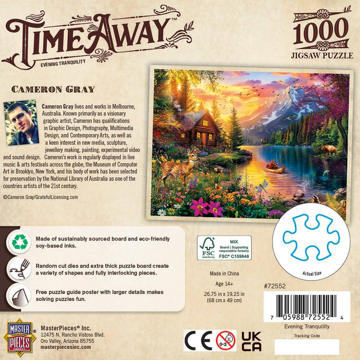 Time Away - Evening Tranquility 1000 Piece Jigsaw Puzzle