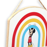 Disney Mickey Mouse Rainbow Hanging Wood Wall Decor