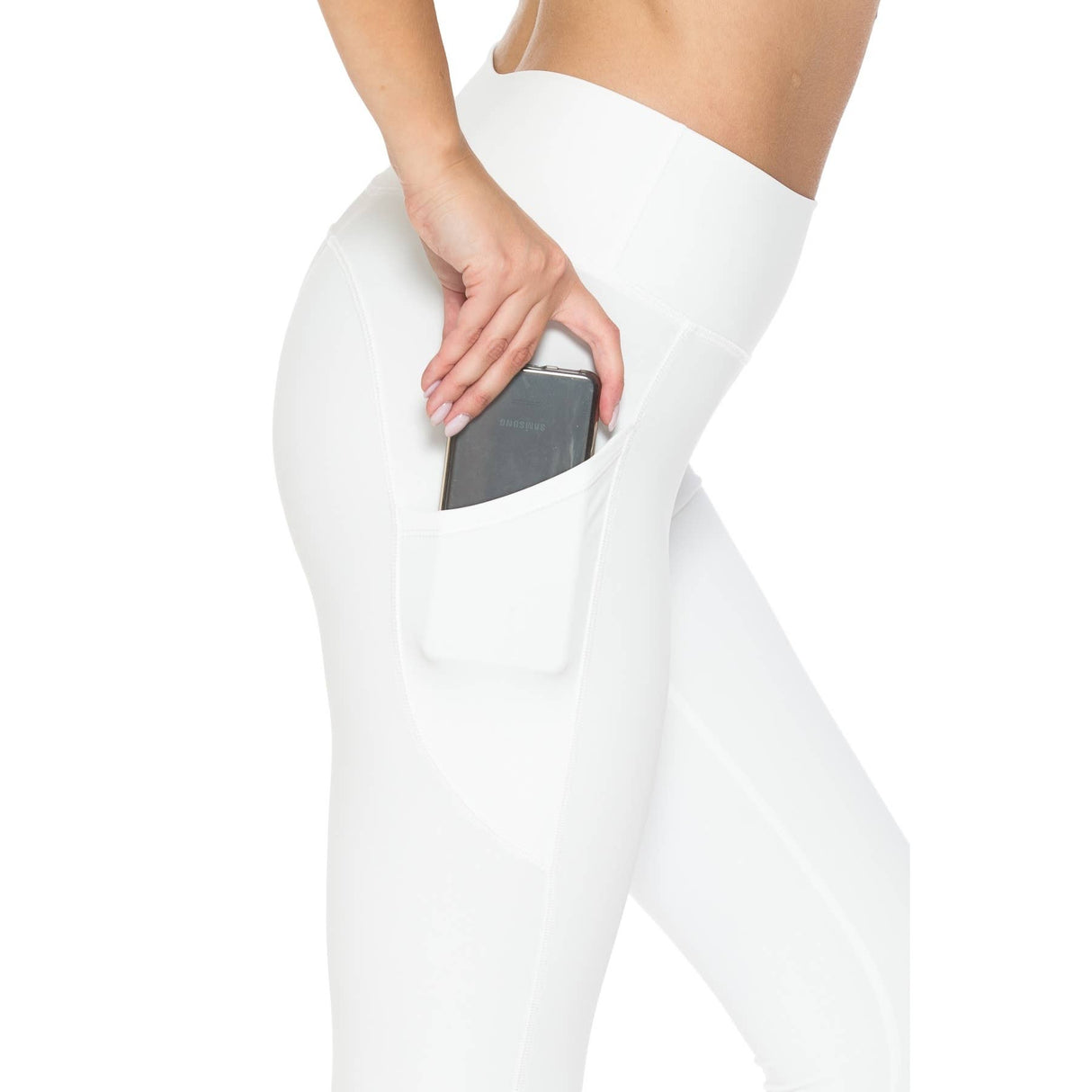 Premium Nylon Activewear Solid Leggings