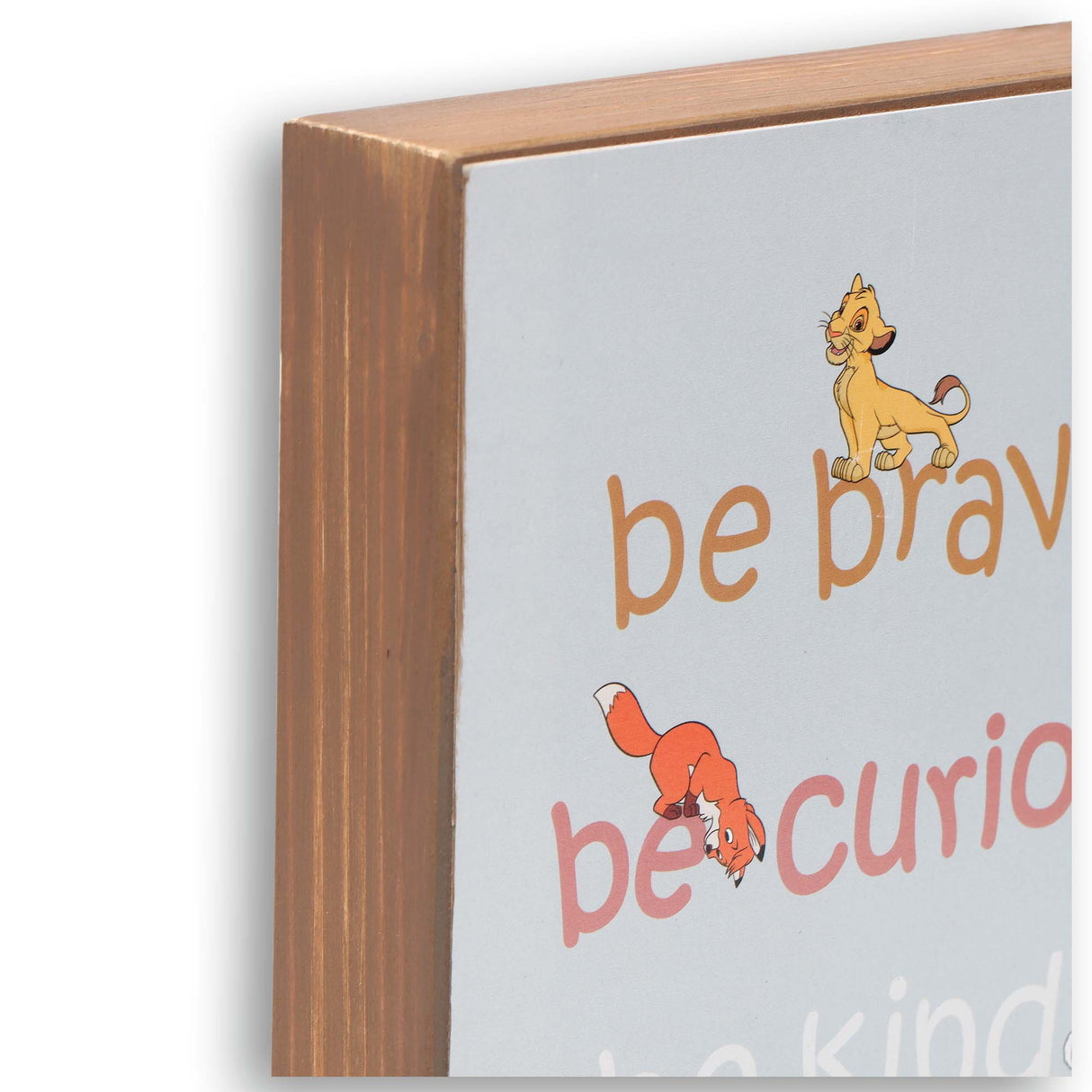 Disney Simba, Tod, & Thumper Be Brave Be You Wood Wall Decor