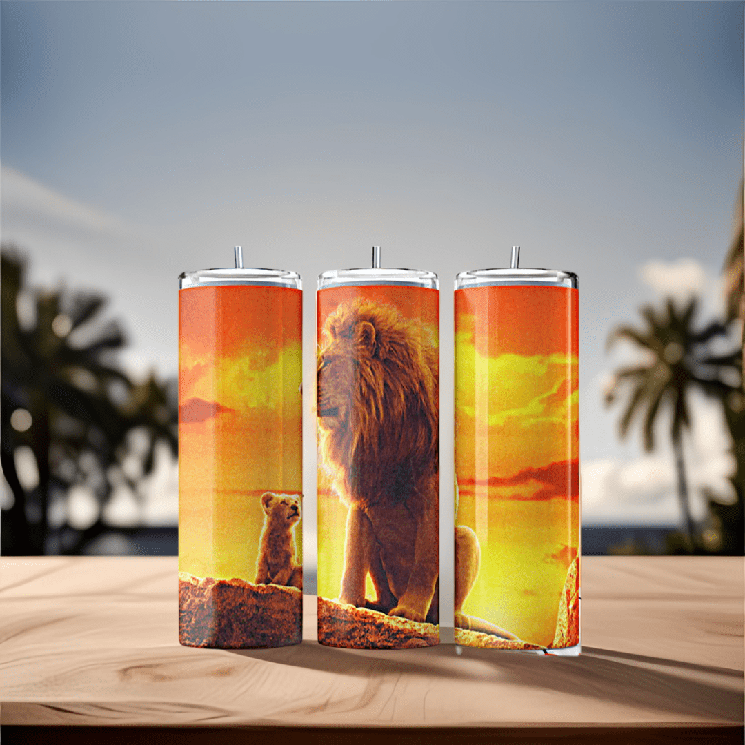 Lion King Wild Kingdom 20oz Tumbler with Straw