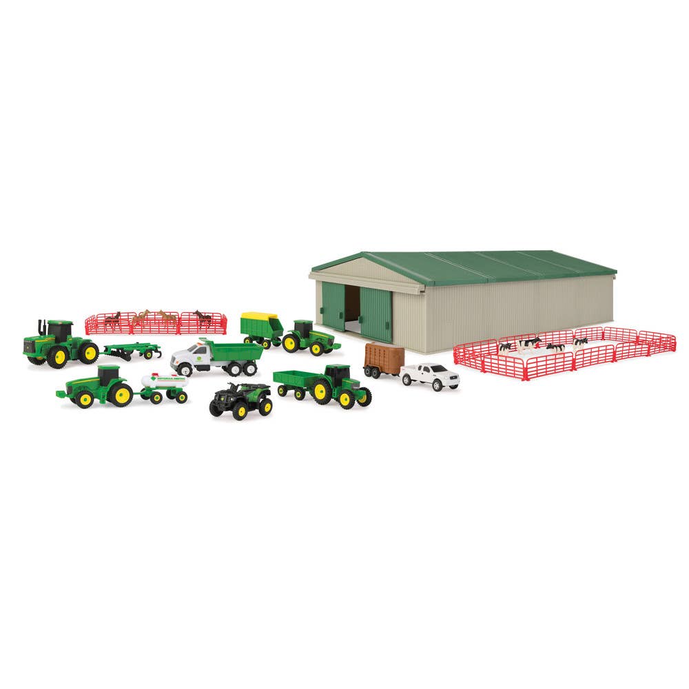 TOMY John Deere 70 Piece Farm Value Set