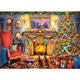 Season's Greetings - Festive Fireplace 1000 Piece Puzzle