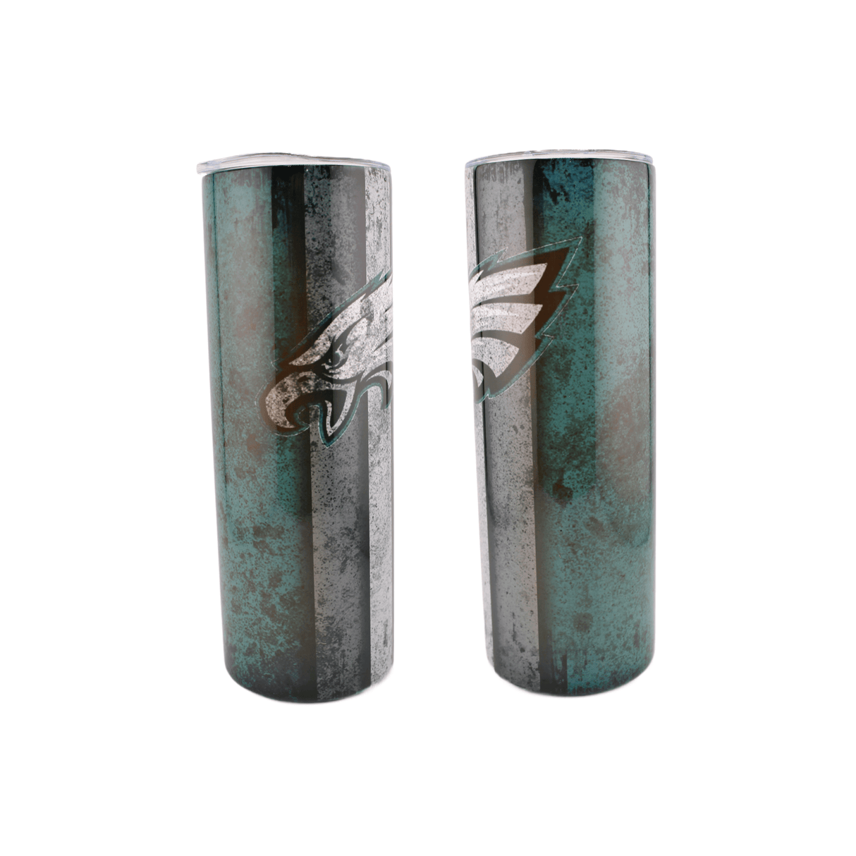 Philadelphia Football Team Grunge 20oz tumbler with straw