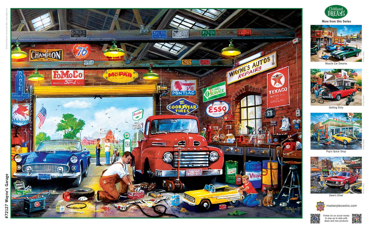 Childhood Dreams - Wayne's Garage 1000 Piece Puzzle