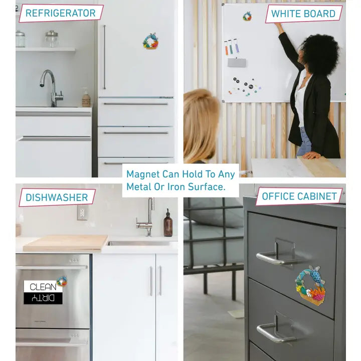 Resin Magnet - Sand Reef - Sea Turtle