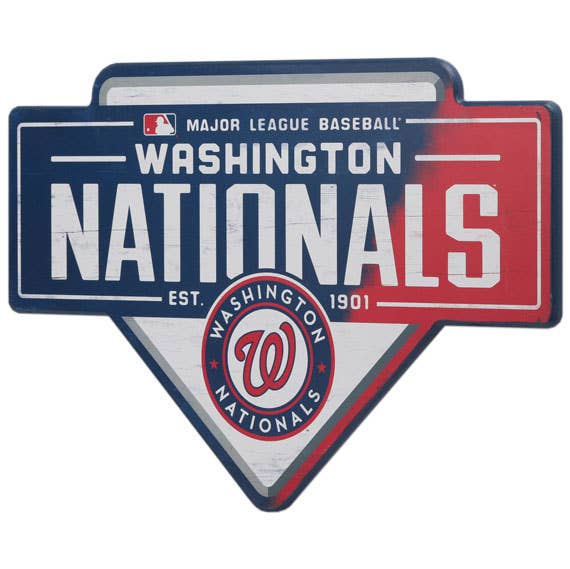 Washington Nationals Baseball Home Plate Wall Decor
