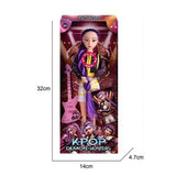 Light Up Kpop Demon Hunters Character Figure Doll with Guitar