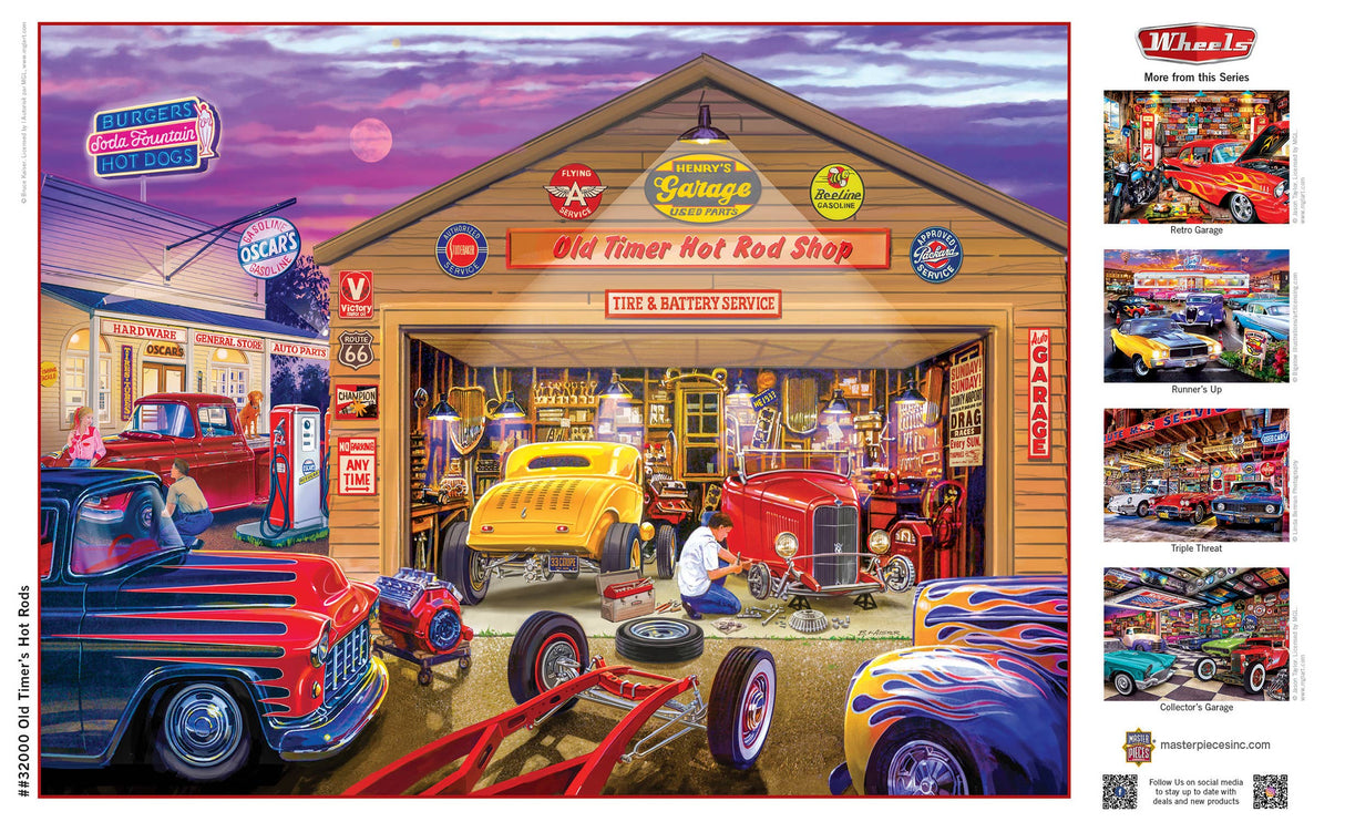 Wheels - Old Timer's Hot Rods 750 Piece Puzzle