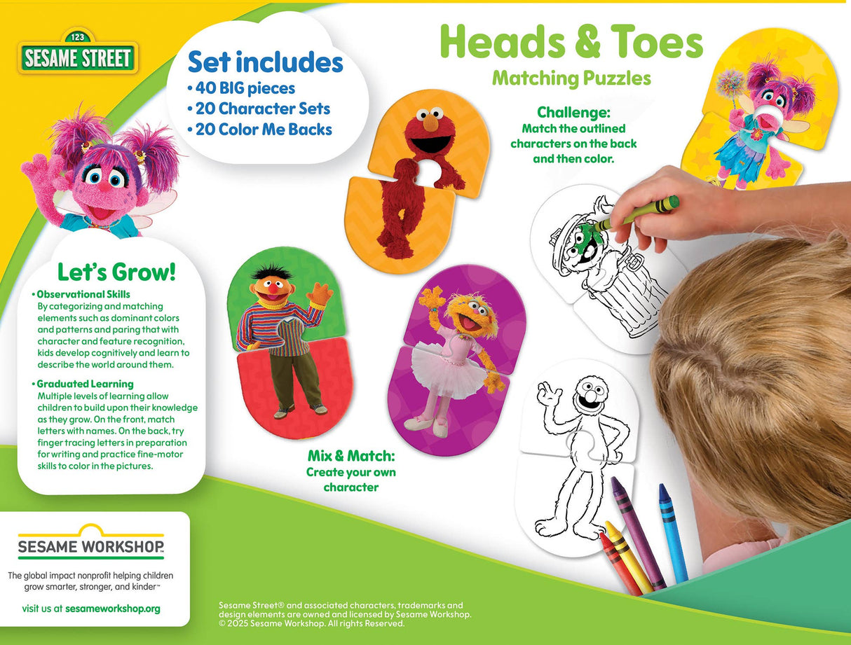 Sesame Street - Heads & Toes Matching Puzzles
