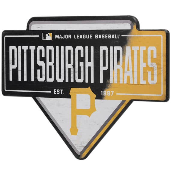 Pittsburgh Pirates Baseball Home Plate Wall Decor
