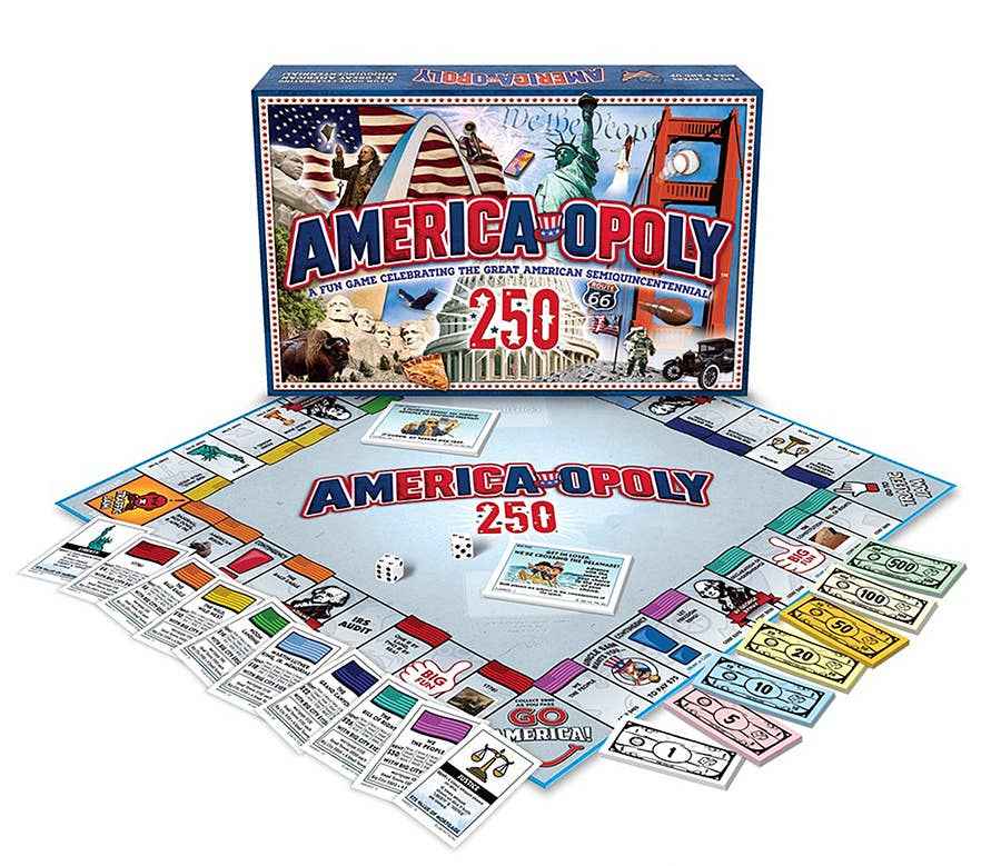America Opoly 250th Anniversary Edition Board Game