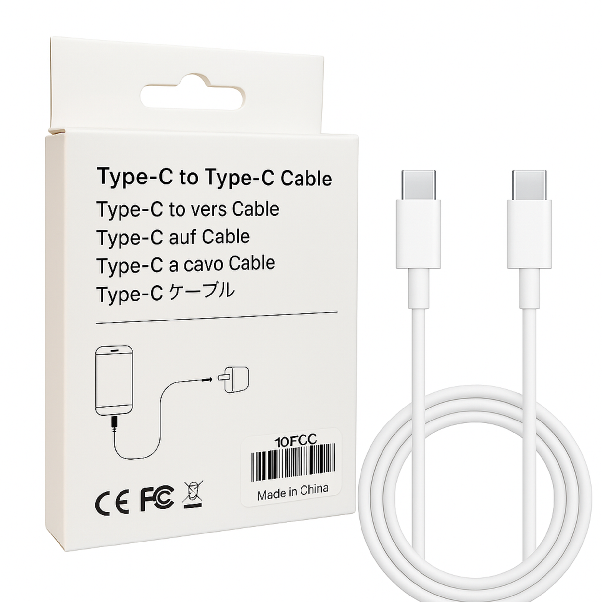 Type C To Type C Cable 10FT In Box 10FCC MW870