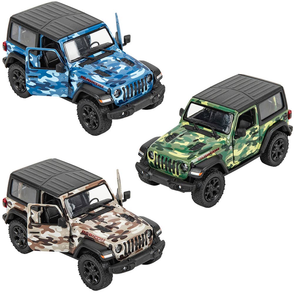 5" Diecast 2018 Jeep Wrangler Camo Hard Top  12/Disp