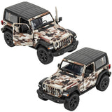 5" Diecast 2018 Jeep Wrangler Camo Hard Top  12/Disp