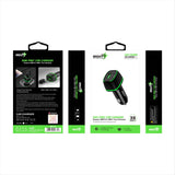 Mighty Fast 36W PD Car Charger with USB Port Black MK32