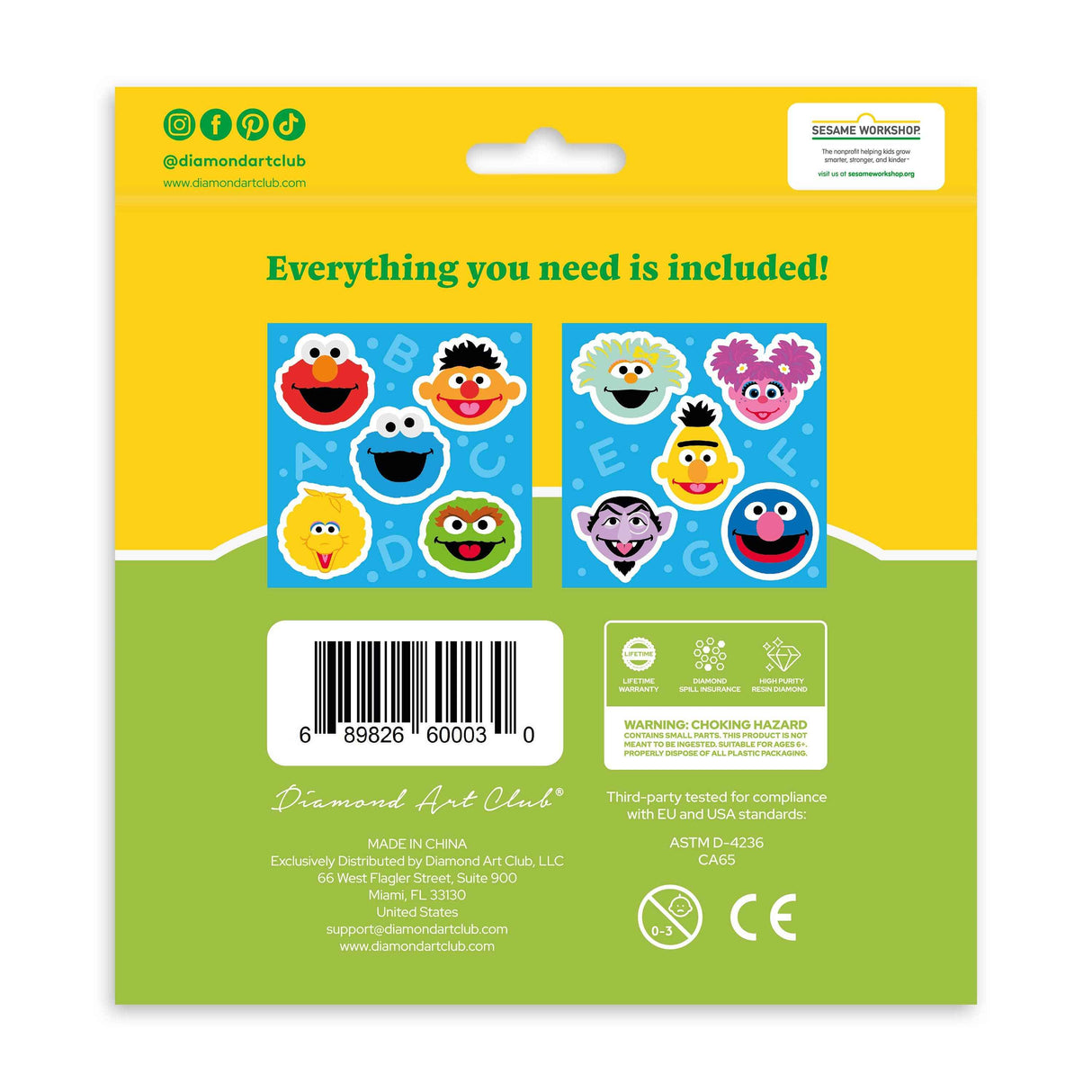 Sesame Street™ Diamond Painting Stickers (10 pack)